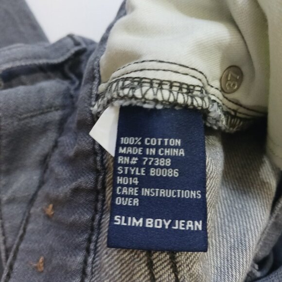 Madewell Womens Jeans Slim Boyjean Mid Rise Gray Denim Distressed Size 27 Flawed - Picture 9 of 10